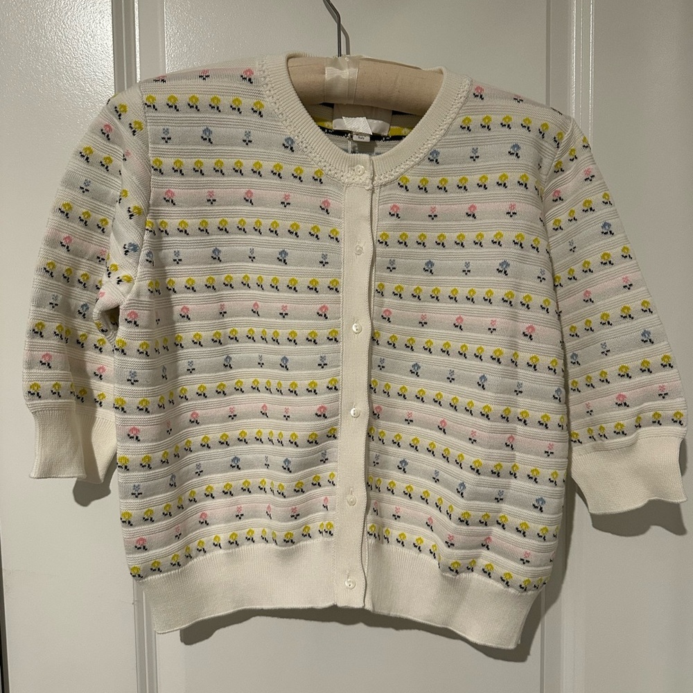 Molli Crocus Cardigan in Multi Milk - Picture 2 of 8